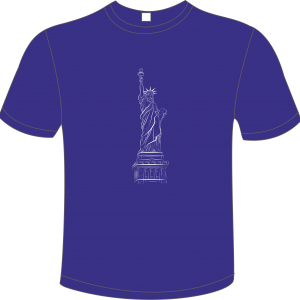 t-shirt Estatua da liberdade