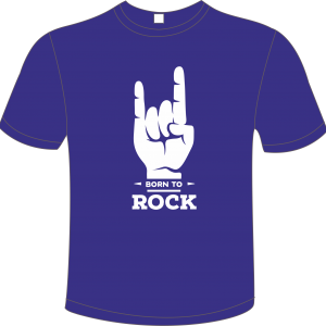 T-Shirt Born to Rock