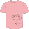 T-Shirt Face Flower